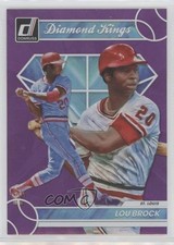 2023 Panini Donruss Diamond Kings Holo Purple Lou Brock #19 HOF 07rd