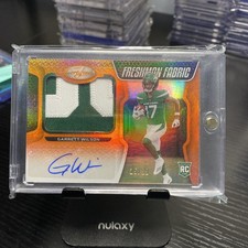 Garrett Wilson 2022 Panini Certified Freshman Fabric Mirror Signatures/99 Jets