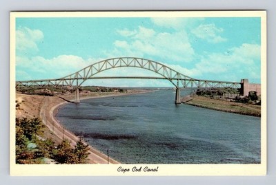Cape Cod MA-Massachusetts, Cape Cod Canal, Antique, Vintagecard