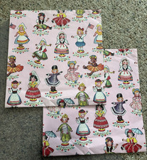 Two 30 x 20 Sheets Vintage Girl DOLLS OF THE ...