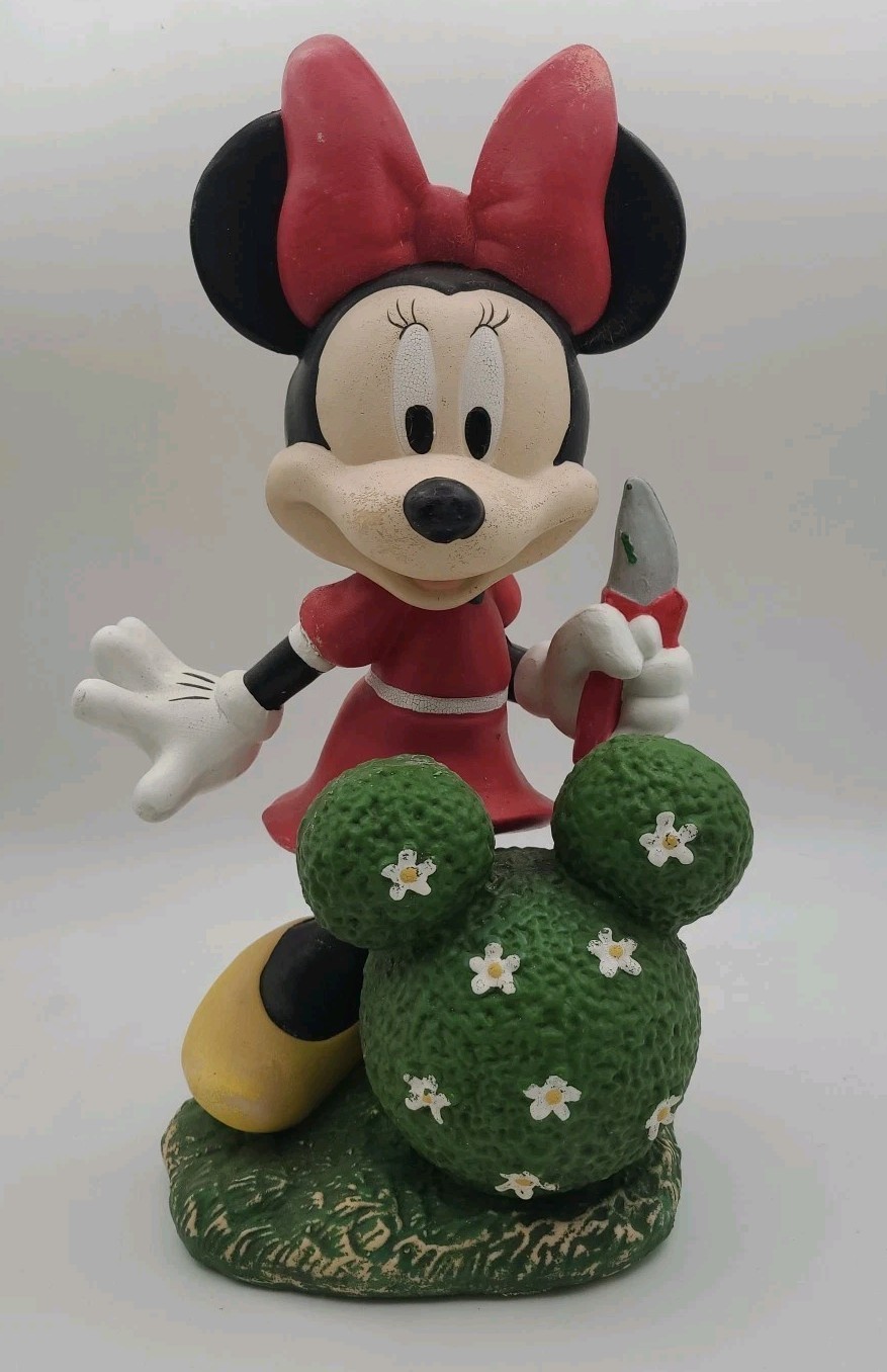Disney Minnie Mouse Topiary Resin Garden Statue