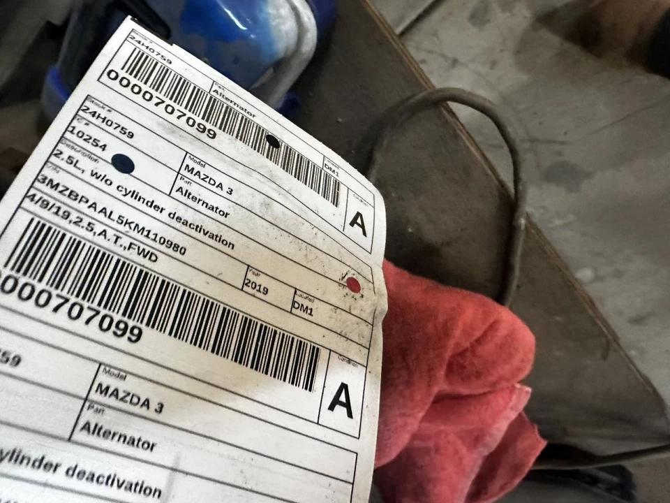 Alternator Naturally Aspirated Fits 19-21 MAZDA 3 2047243 - Изображение 4 из 4