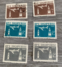 ALBANIEN 1968. 2nd ANNIV OF TIRANA - MOSCOW JET AIR SERVICE. 2 gebrauchte Sets