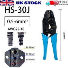 Image of HS-30J Wire Ratchet Crimping Tool Electrical Terminal Connectors Crimper Pliers