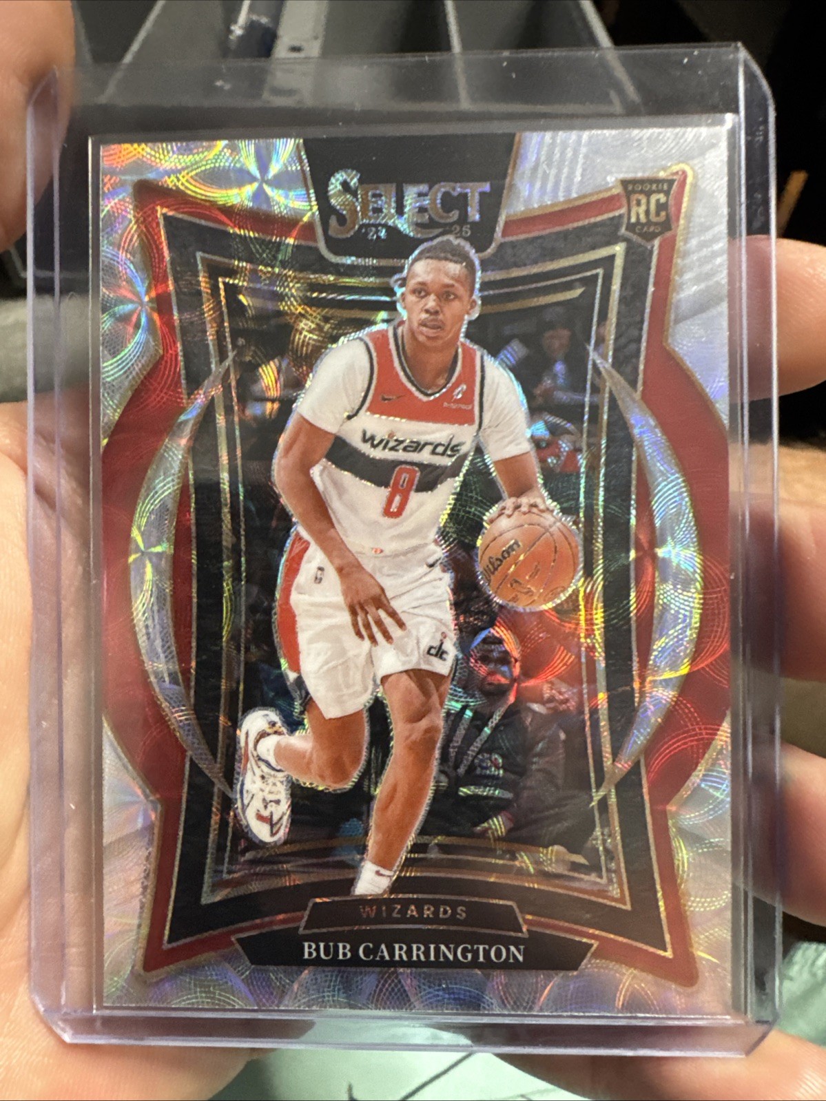 2024-25 Panini Select Bub Carrington #81 Silver Scope Prizm