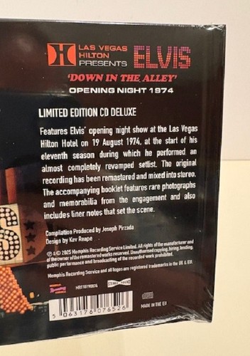 Elvis Presley, Las Vegas Hilton Presents Opening Night 1974 (1-CD, 2025) New! - Picture 5 of 6