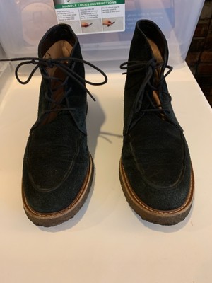 Men’s Navy Suede Chukka Boots from J.Crew J.CREW Bennett Chukka Suede Ankle Boot Men Navy Blue 9.5  main image 3