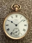 Vintage Men’s 16S Waltham Traveller Pocket Watch Rolled Gold Case 1919 Working