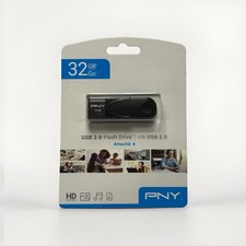 PNY 32GB Attache 4 USB 2.0 Flash Memory Drive Storage Drive For Windows Mac