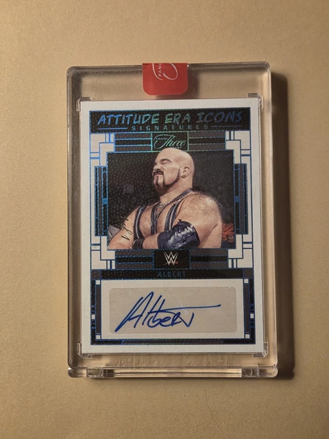 Albert 2024 WWE Panini Three Count Attitude Era Icons AE-ALB Auto Platinum 1/1