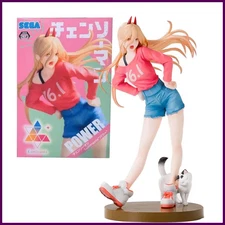 15CM Anime CHAINSAW MAN Figure POWER Sitting Position Anime Model Toys Gifts