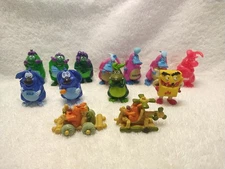 Yowie World Lot of 13 PVC 2" Mini Figures Yowies, Ditty, Nap, Squish, Rumble