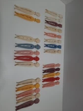 25 Vintage Rogers Clean Grip Clothes Pins - Boys, Woman, Men, Cats, Dogs Rare