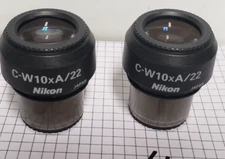 Pair of Nikon C-W10xA/22 Microscope Eye Pieces