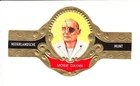 Israel : Moshe Dayan : extra large sized European cigar band