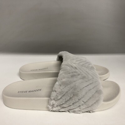 Steve Madden Softey Sandal Grey Women's Size 10 Medium