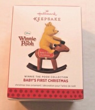 Hallmark 2013 Winnie The Pooh Baby's First Christmas Tree Ornament NEW