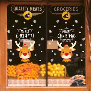 Shop Home Decor Xmas Window Mirror Decals Christmas Stickers self adhesive