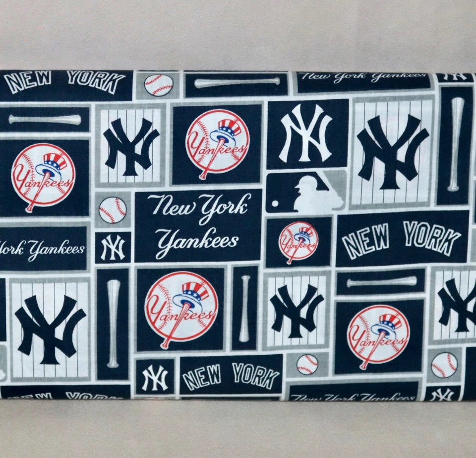 New York Yankees ~ Logo Pattern MLB Cotton Fabric 1/4 Yard 9” X 56” - Image 4 of 4