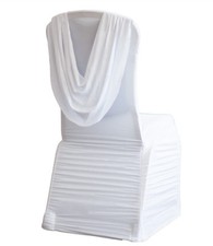 Spandex Housses Chaise Avec Butin Arrière Elastique Poches 3 Couleurs Mariage