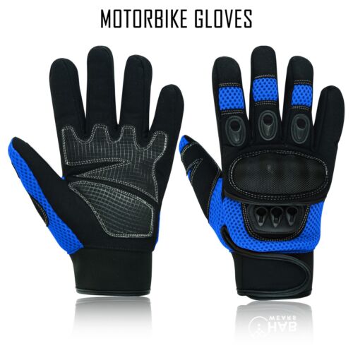 Summer Motorcycle Riding Armoured Knuckle Bike Gloves Motorbike Motocross Sports - Picture 1 of 6