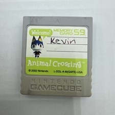 Nintendo GameCube Memory Card 59 Blocks Gray DOL-008 Animal Crossing