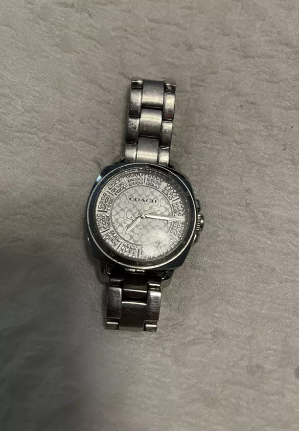 Coach watch with diamonds clearance