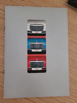 BROCHURE DEPLIANT MERCEDES 200 220 250 ITALIANO 1973 34 PAG
