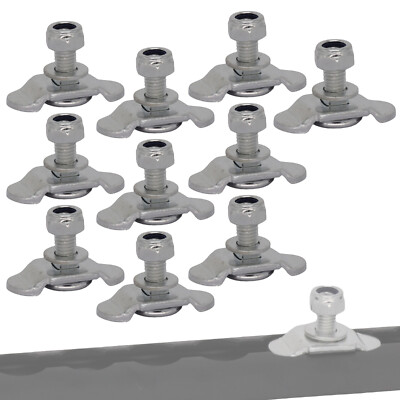 10x Schraubfitting Airlineschiene M8x15 Endbeschlag für Zurrschiene Airline