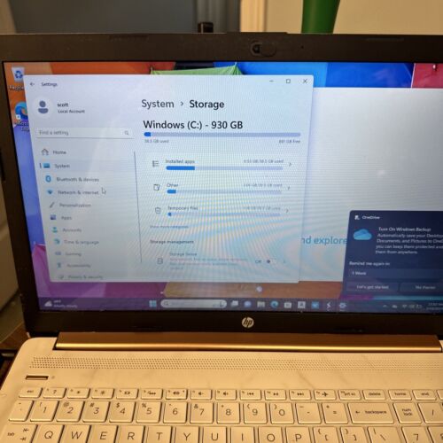 Laptop HP Pavilion Ryzen 5 3500U 12GB 1TB HDD Touch 15 Db1013 Cy As Is Working - Afbeelding 1 van 9