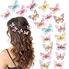 20Pcs Glitter Hair Clips for Kids - Moving Fairy Accessories for Women, Girls...