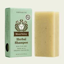 NEW Moon Valley Organics SIBERIAN FIR HERBAL SHAMPOO BAR