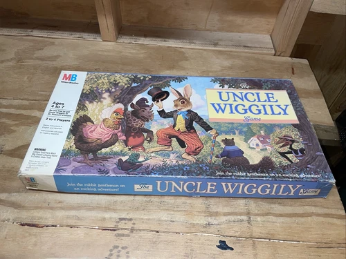Vintage 1988 The Uncle Wiggily Board Game By Milton Bradley - COMPLETE