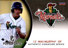 2015 Cedar Rapids Kernels Choice #19 Max Murphy Robbinsdale Minnesota MN Card