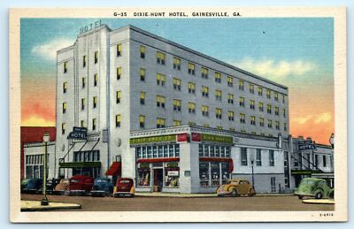 Postcard: DIXIE-HUNT HOTEL, GAINESVILLE, GA 2