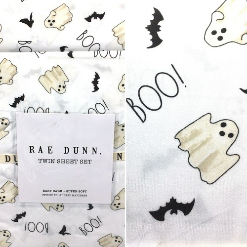 3pc Rae Dunn Halloween TWIN Sheet Set 