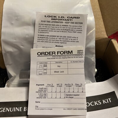 Genuine Mazda Black Lug Nut & Wheel Lock Kit - C9S1V9790 - for