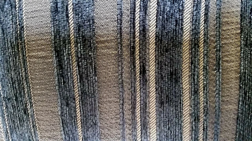 grey and gold embroidered chenille throw pillow handmade in usa for sofa chair - Image 4 of 4