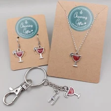 Red Cocktail Drinks Jewellery – Personalised Hen, Christmas & Party Gifts
