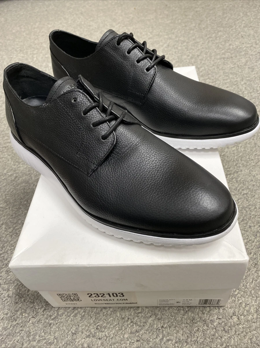 Calvin Klein TEODOR Grey Soft Tumbled Leather Shoes ~ Size 11.5 M 