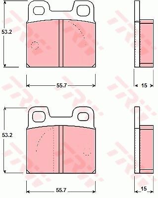 Plaquettes de frein Alfa Romeo Alfetta pour stopper les sifflements au freinage