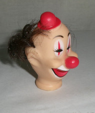 vintage Hong Kong Made Happy Clown Doll Head Fibre Craft