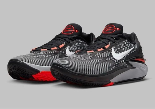 Zapatos de baloncesto Nike Air Zoom GT Cut 2 negros carmesí DJ6015-001 para hombre talla 9,5 - Imagen 2 de 7
