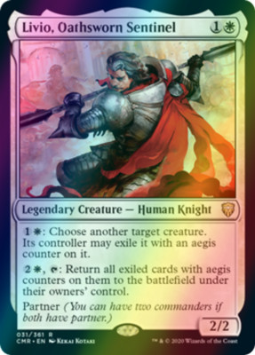 Livio, Oathsworn Sentinel, FOIL, Commander Legends, MTG, NM/M
