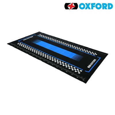 Oxford Pitlane Werkstattmatte L Suzi blau OX912 Motorrad Garage Bodenbelag