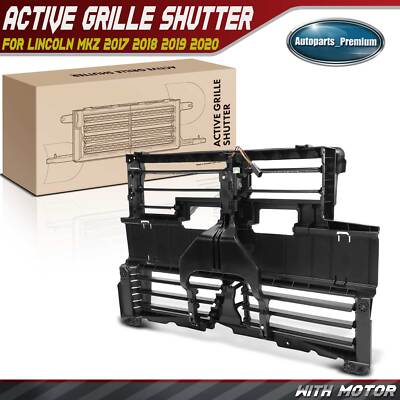 w17.4cm×h9.0cm アーネストハーツ　クロコ Active Grille Shutter with Motor Assembly for Lincoln MKZ 2017
