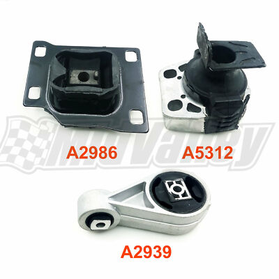 3PCS Engine Motor Mount Set for 2005 2006 2007 Ford Focus 2.0L A5312 A2939 A2986