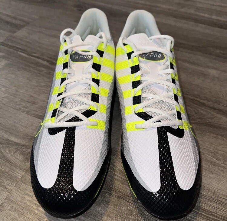 Nike Vapor Edge Speed 360 Volt/White/Grey Football Cleats DQ5110-071 Nike Vapor Edge Speed 360 Football Cleats Volt White Grey  main image 4