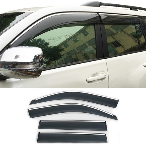 Window Visor Sun Rain Shade W/Stainless Steel Trim For Lexus GX460 GX400 201020 eBay