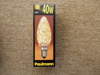 Paulmann Kerzenlampe E14, 40W, Krokoeis Gold, 562.40
